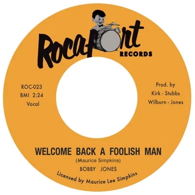 Album artwork for Welcome Back A Fool / Lovin Hard Living Good by Bobby Jones