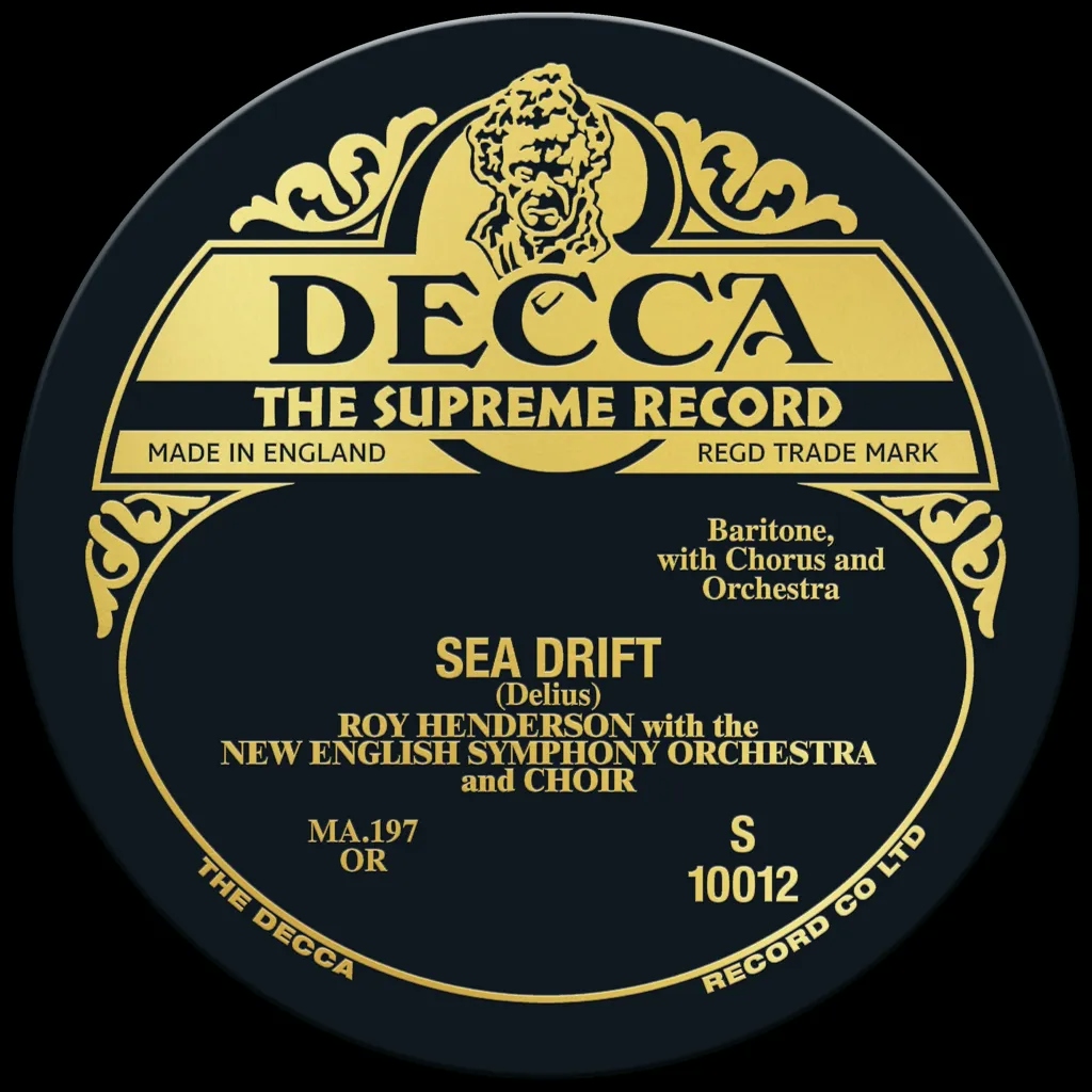 Album artwork for Delius Sea Drift by Roy Henderson 