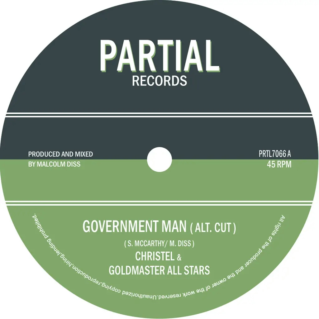 Album artwork for Government Man (Alt Cut) by Christel and Goldmaster All Stars