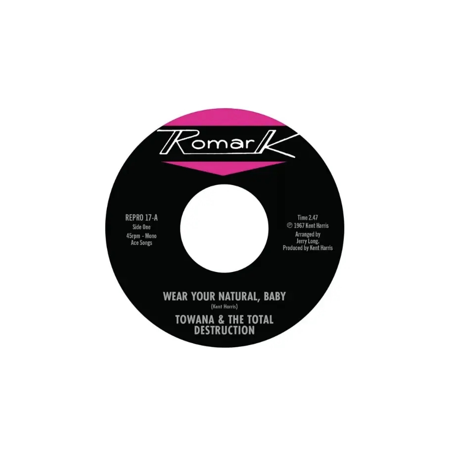 Album artwork for Wear Your Natural, Baby / If I Can't Stop You (I Can Slow You Down) by Ty Karim, Towana and The Total Destruction