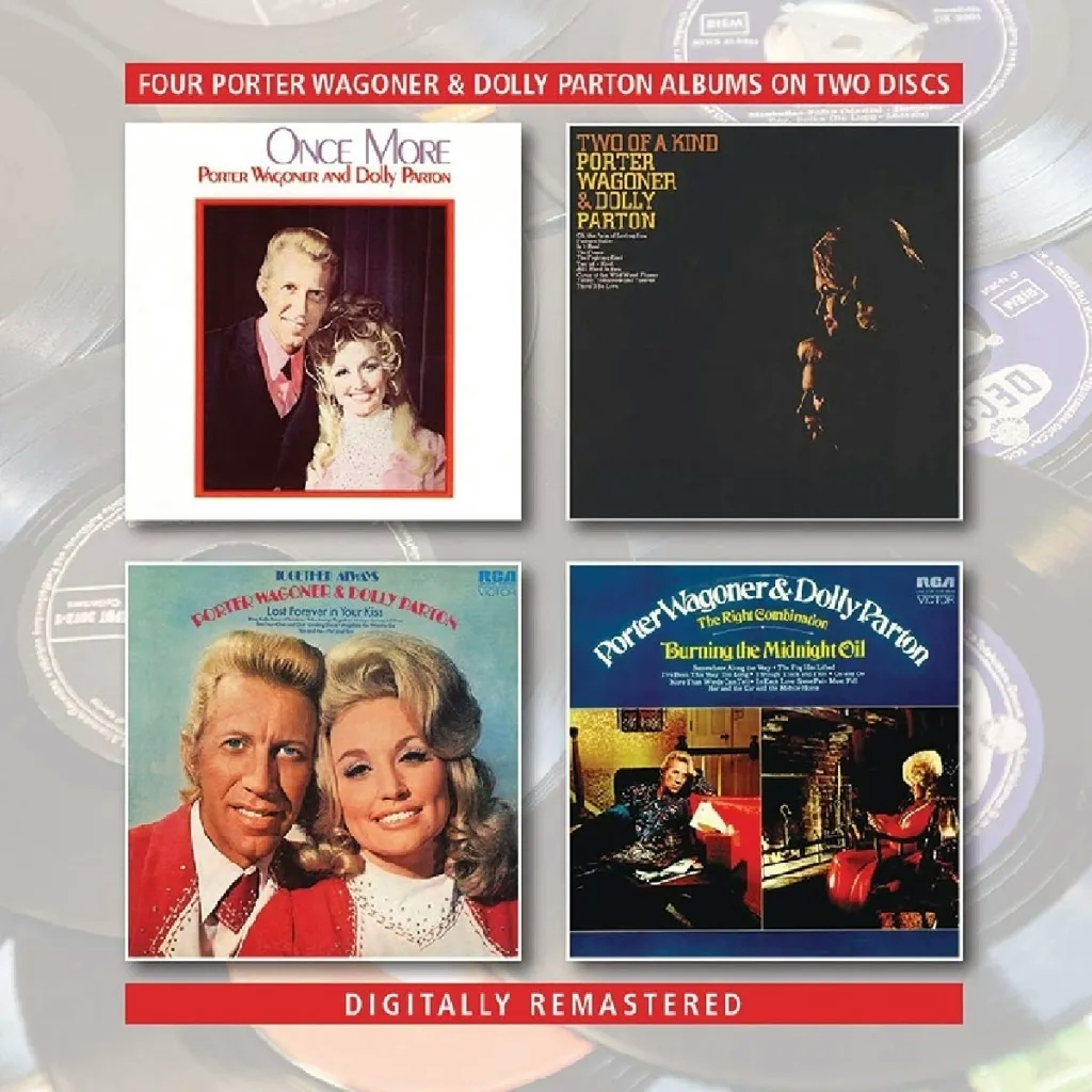 Album artwork for Once More/Two Of A Kind/Together Always/The Right Combination by Porter Wagoner and Dolly Parton 