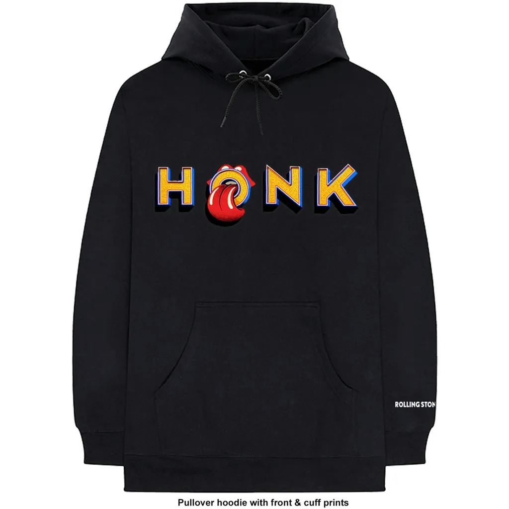 Album artwork for Unisex Pullover Hoodie Honk Letters Cuff Print by The Rolling Stones