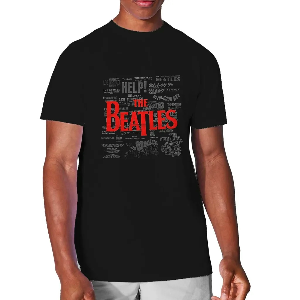 Album artwork for Unisex Hi-Build T-Shirt Titles & Logos Hi-Build, Puff Print by The Beatles