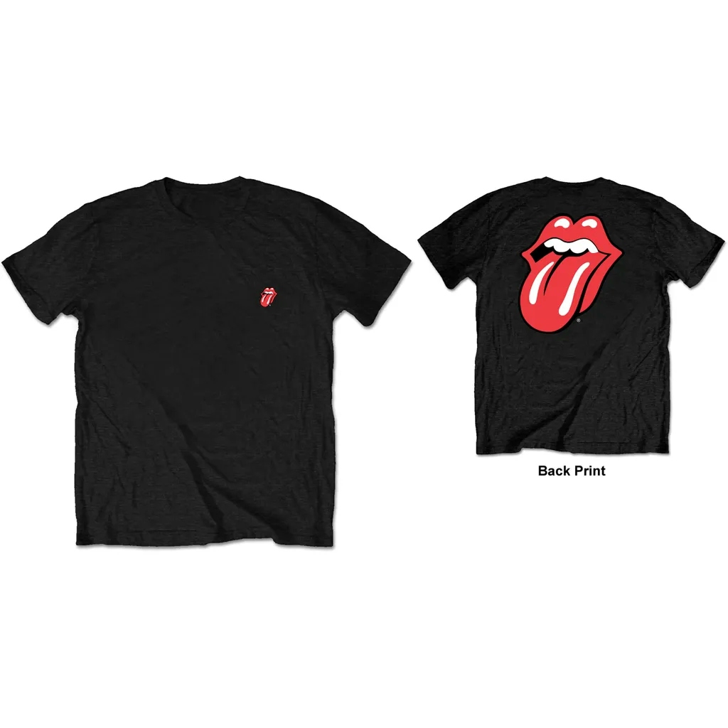 Album artwork for Unisex T-Shirt Classic Tongue Back Print by The Rolling Stones