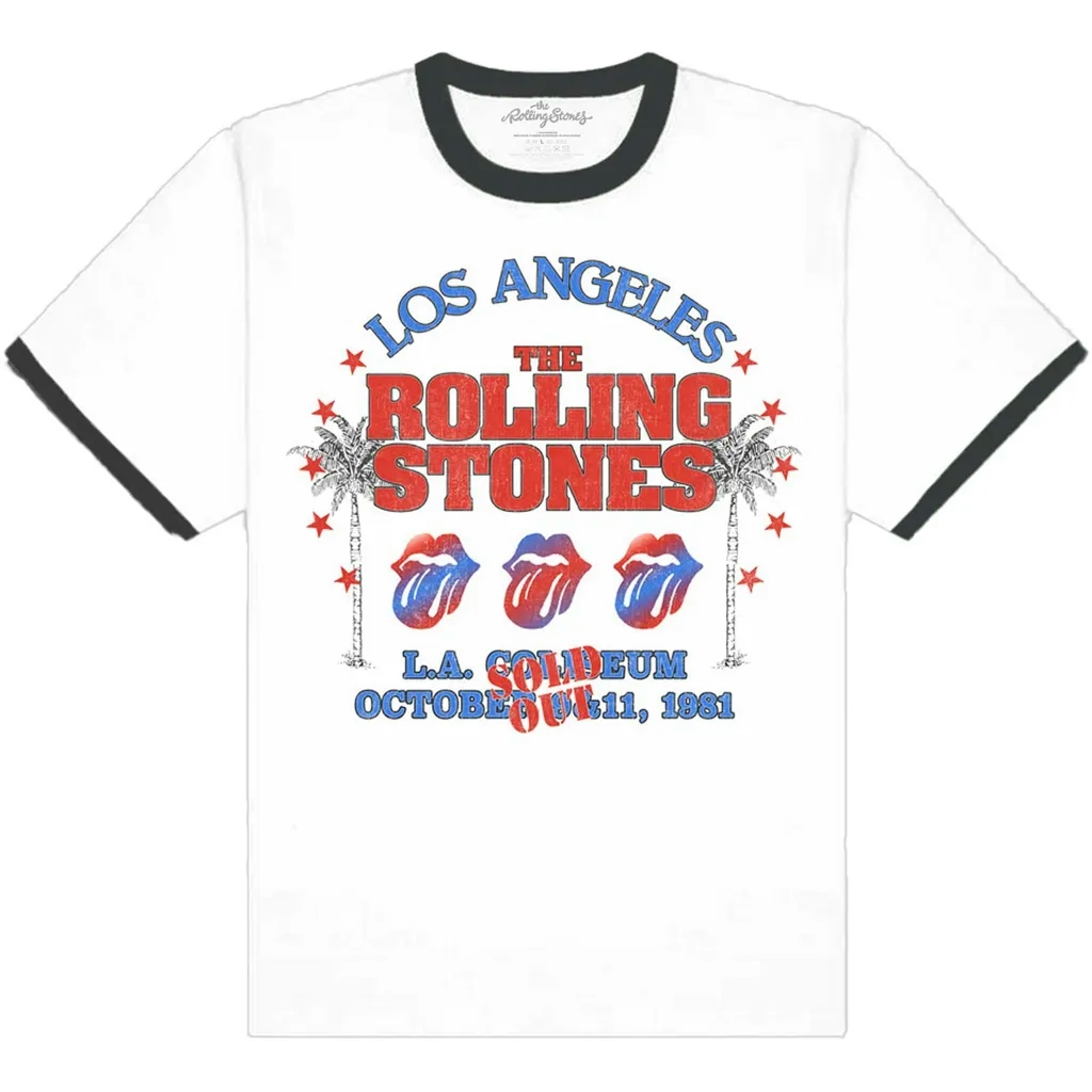 Album artwork for Unisex Ringer T-Shirt American LA Tour by The Rolling Stones