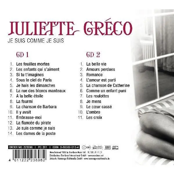 Album artwork for Je Suis Comme Je Suis by Juliette Gréco