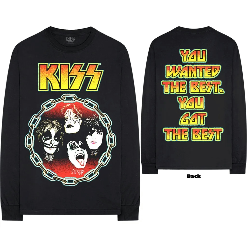 Album artwork for Unisex Long Sleeve T-Shirt You Wanted The Best Back Print by KISS