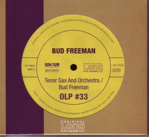 Album artwork for Tenor Sax & Orchestra 33 by Bud Freeman