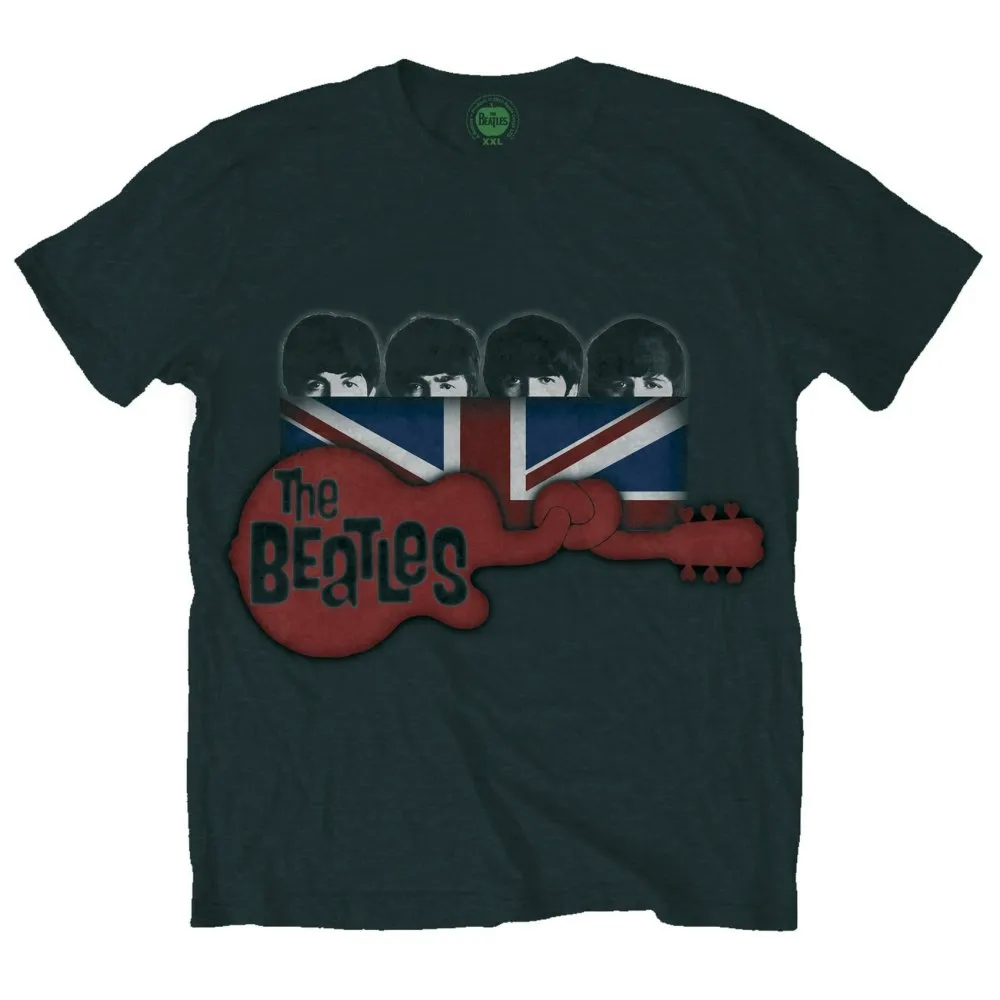 Album artwork for Unisex T-Shirt Guitar & Flag by The Beatles