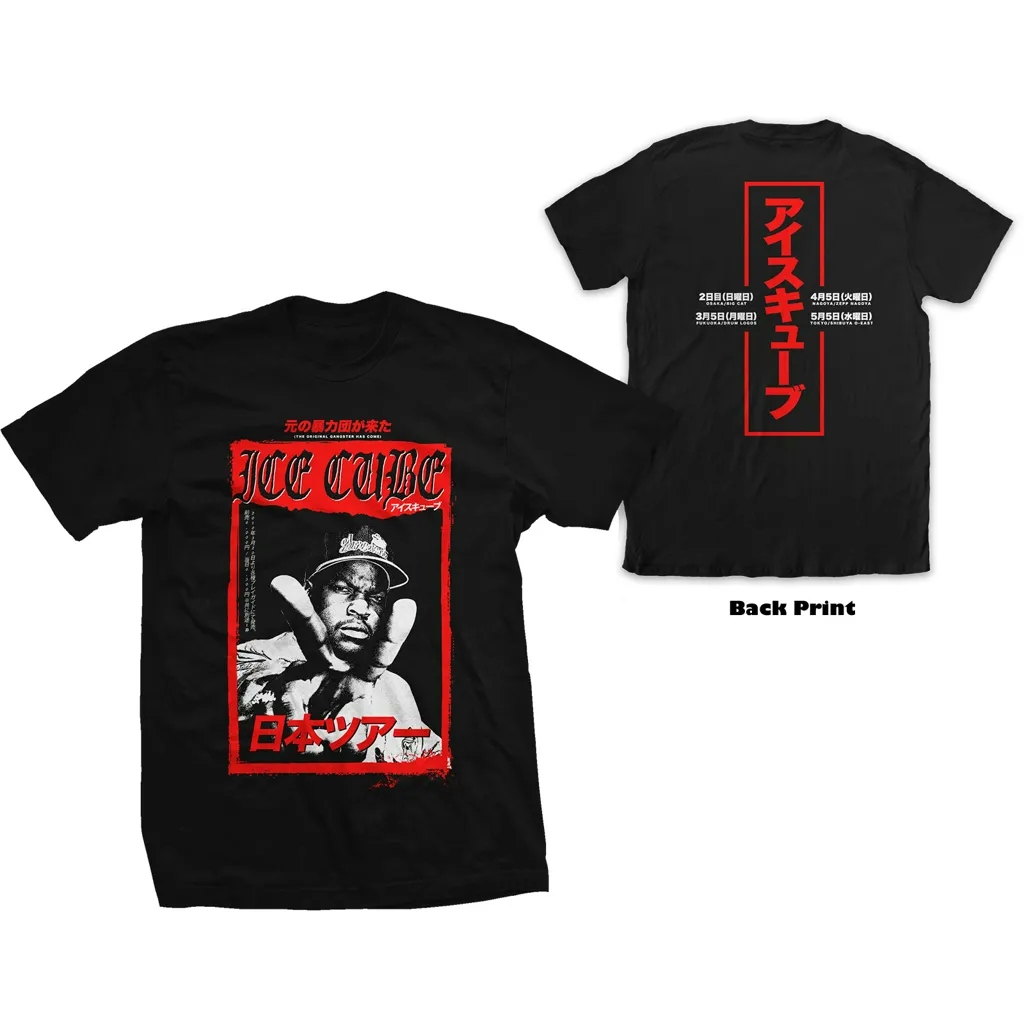 Album artwork for Unisex T-Shirt Kanji Peace Sign Back Print by Ice Cube