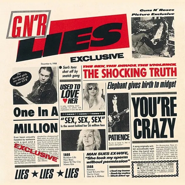 Album artwork for G'n'r Lies,The Drugs,The Sex by Guns N' Roses