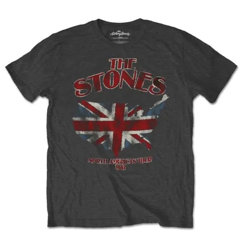 Album artwork for Unisex T-Shirt Union Jack US Map by The Rolling Stones