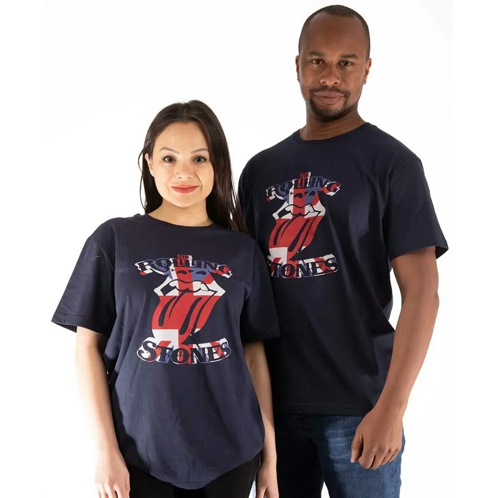 Album artwork for Unisex T-Shirt British Flag Tongue by The Rolling Stones