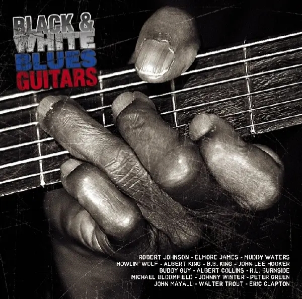 Album artwork for Black & White Blues Guitar by Various