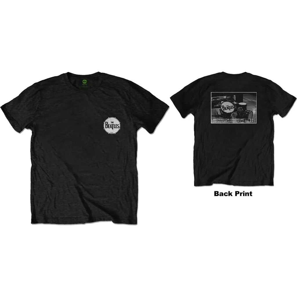 Album artwork for Unisex T-Shirt Washington Coliseum Back Print by The Beatles
