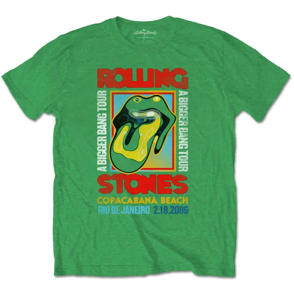 Album artwork for Unisex T-Shirt Copacabana Green by The Rolling Stones