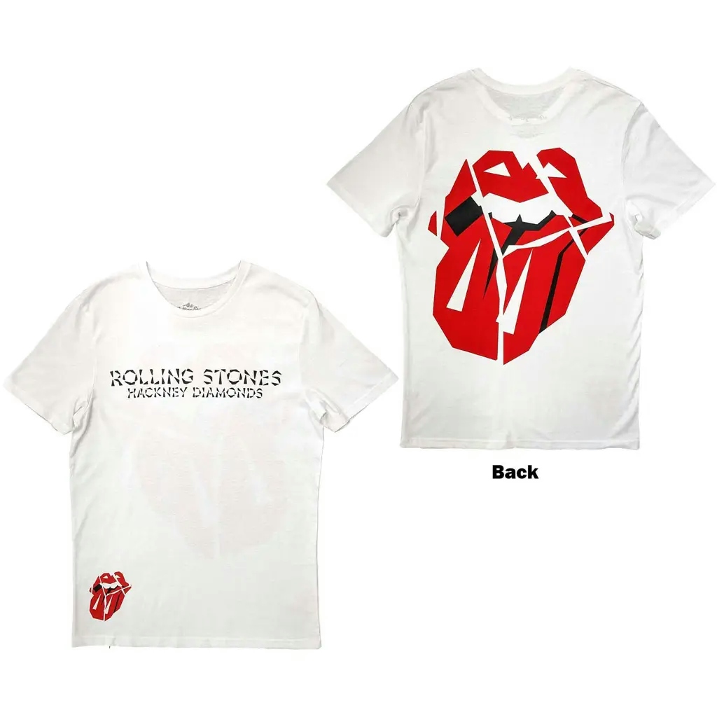 Album artwork for The Rolling Stones Unisex T-Shirt: Hackney Diamonds Lick (Back Print)  Hackney Diamonds Lick Short Sleeves by The Rolling Stones