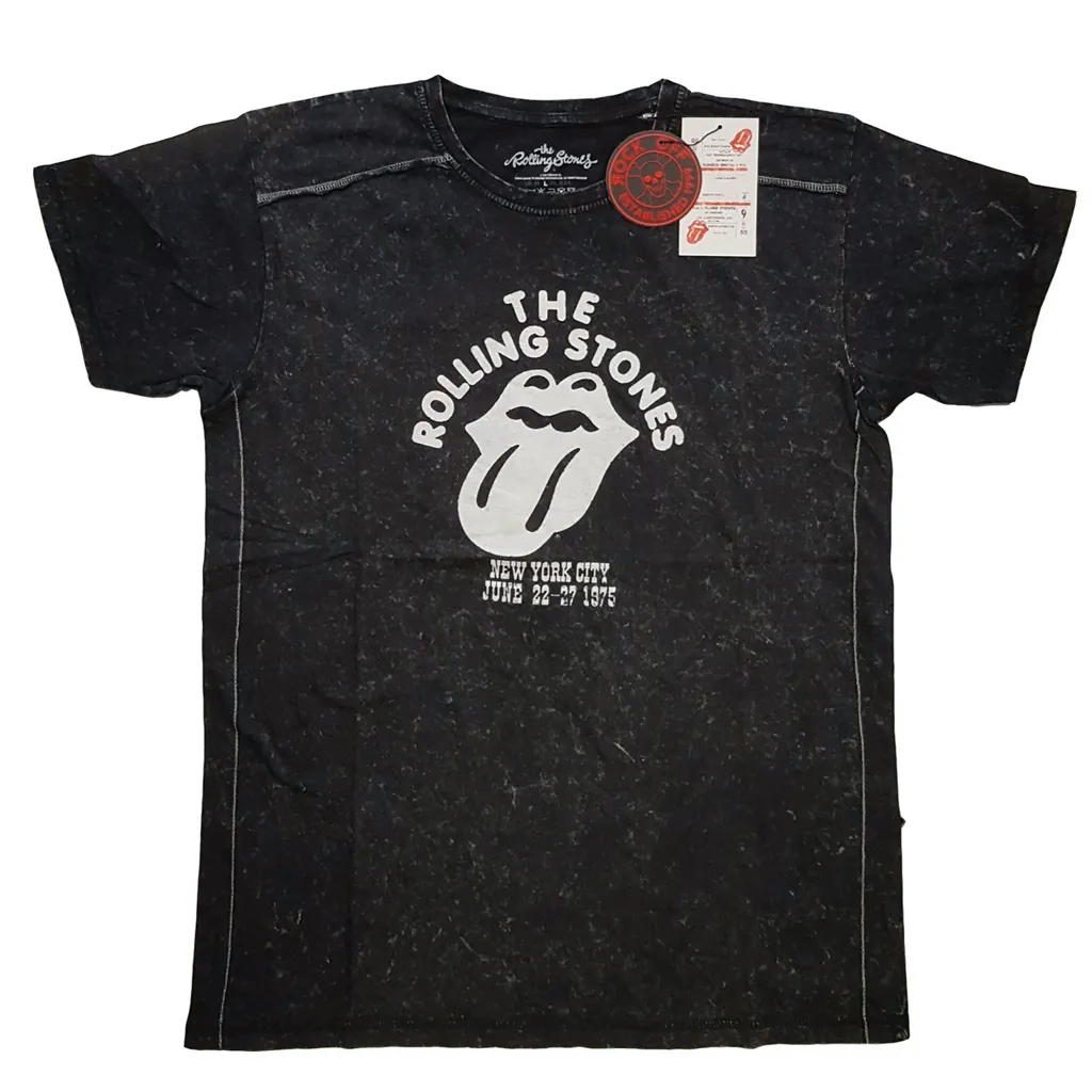 Album artwork for Unisex T-Shirt NYC '75 Snow Wash, Dye Wash by The Rolling Stones