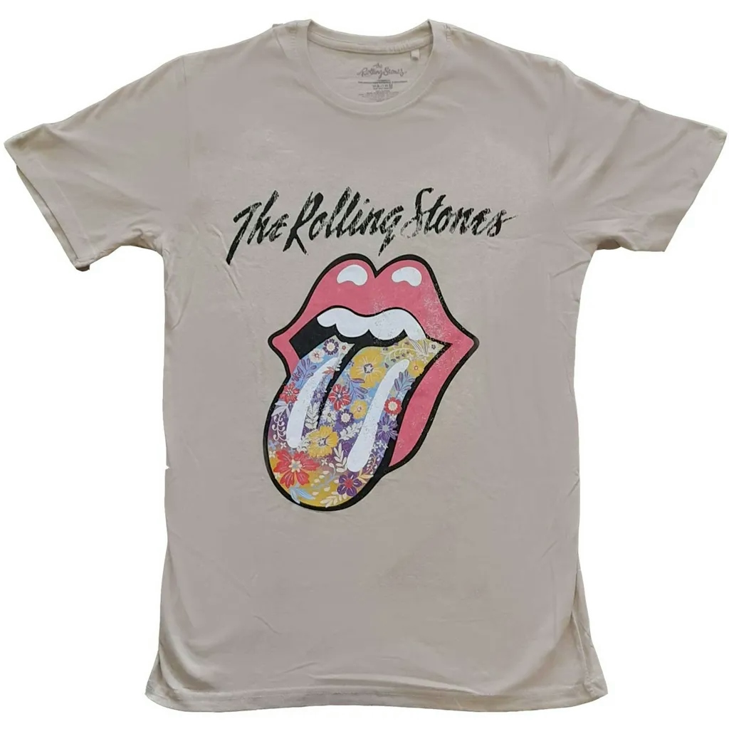 Album artwork for Unisex T-Shirt Flowers Tongue by The Rolling Stones