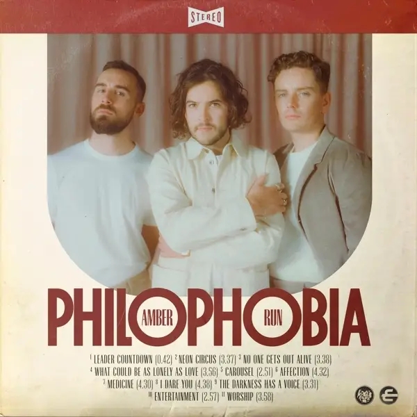 Album artwork for Philophobia by Amber Run