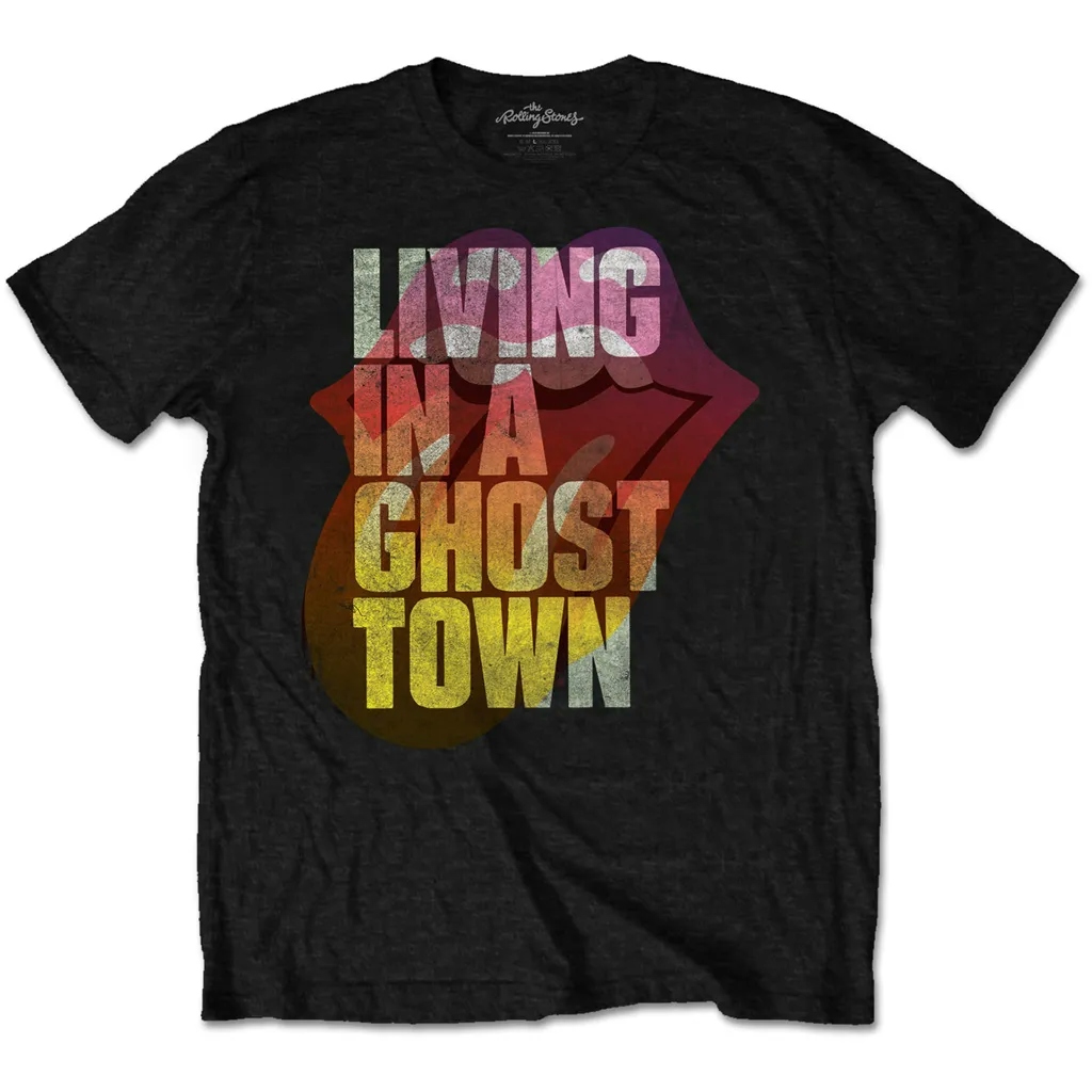 Album artwork for Unisex T-Shirt Ghost Town by The Rolling Stones