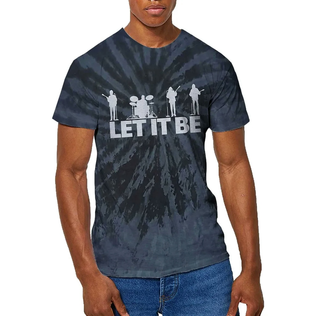 Album artwork for Unisex T-Shirt Let It Be Silhouette Dip Dye, Dye Wash by The Beatles