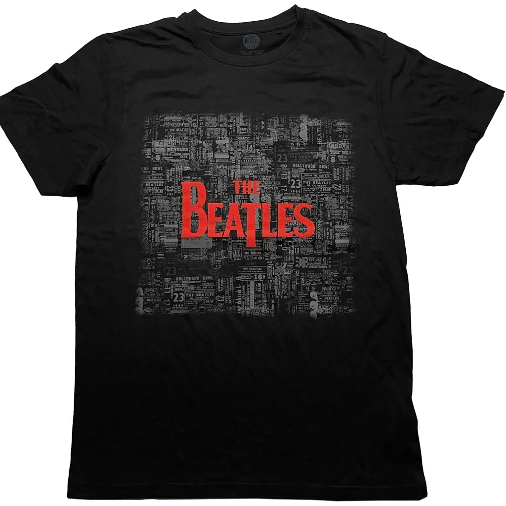 Album artwork for Unisex T-Shirt Tickets & Logo Puff Print by The Beatles
