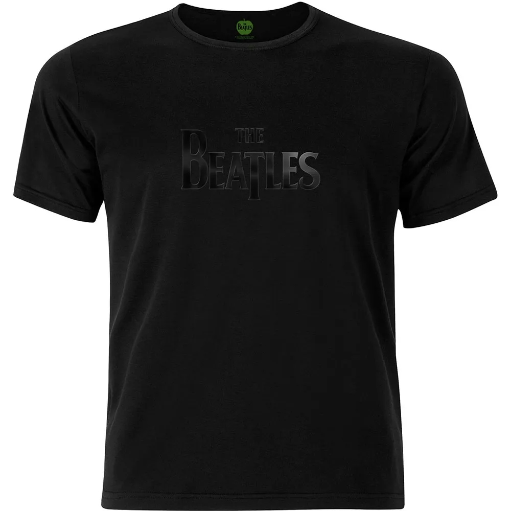 Album artwork for Unisex Hi-Build T-Shirt Drop T Logo Hi-Build, Black-On-Black by The Beatles