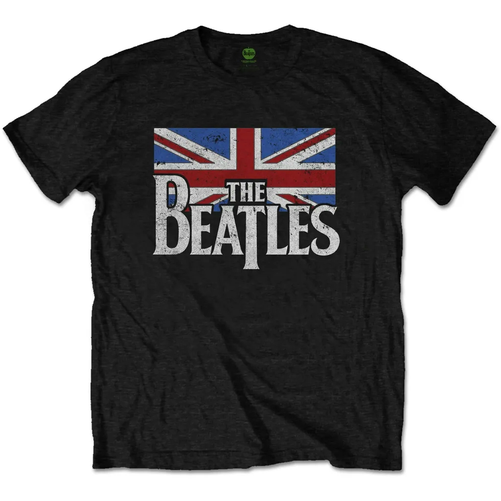 Album artwork for Unisex T-Shirt Drop T Logo & Vintage Flag by The Beatles