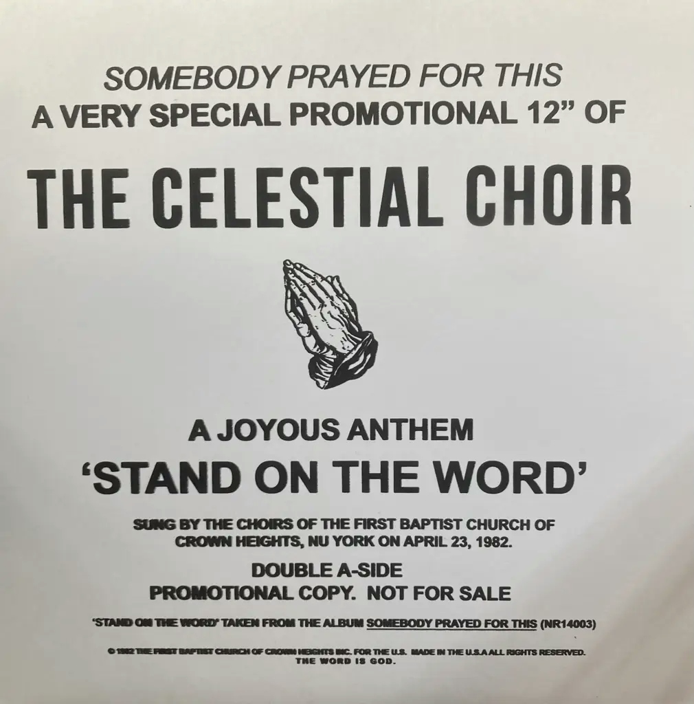 Album artwork for Stand On The Word by The Celestial Choir