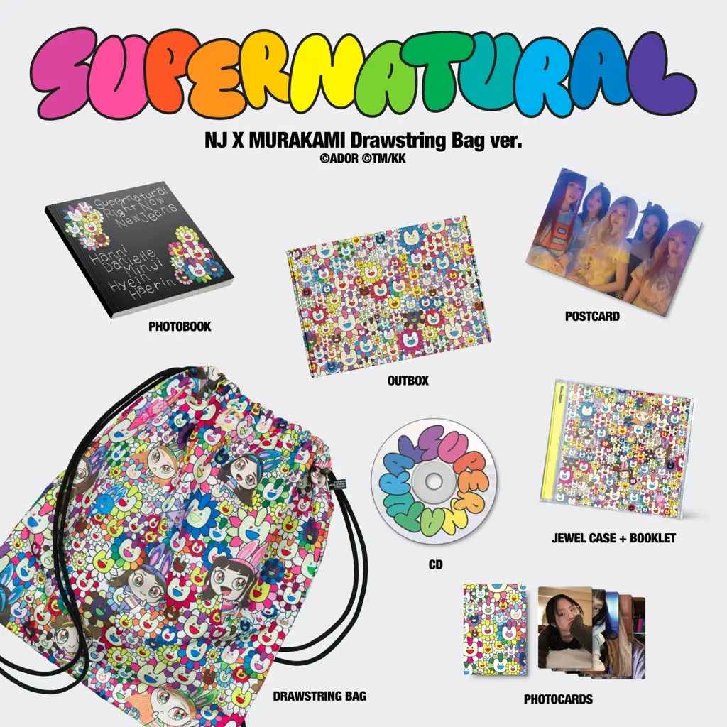 Album artwork for NewJeans 'Supernatural' NJ X Murakami by NewJeans