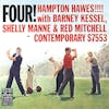 Album artwork for Four! by Hampton Hawes / Barney Kessel / Shelly Manne / Red Mitchell