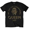 Album artwork for Unisex T-Shirt We Are The Champions by Queen