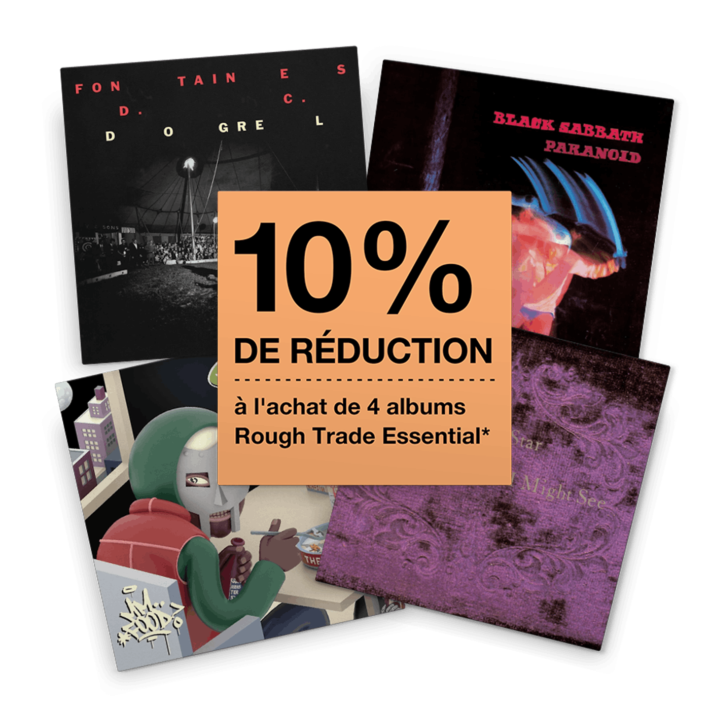 10% de réduction sur Rough Trade Essentials