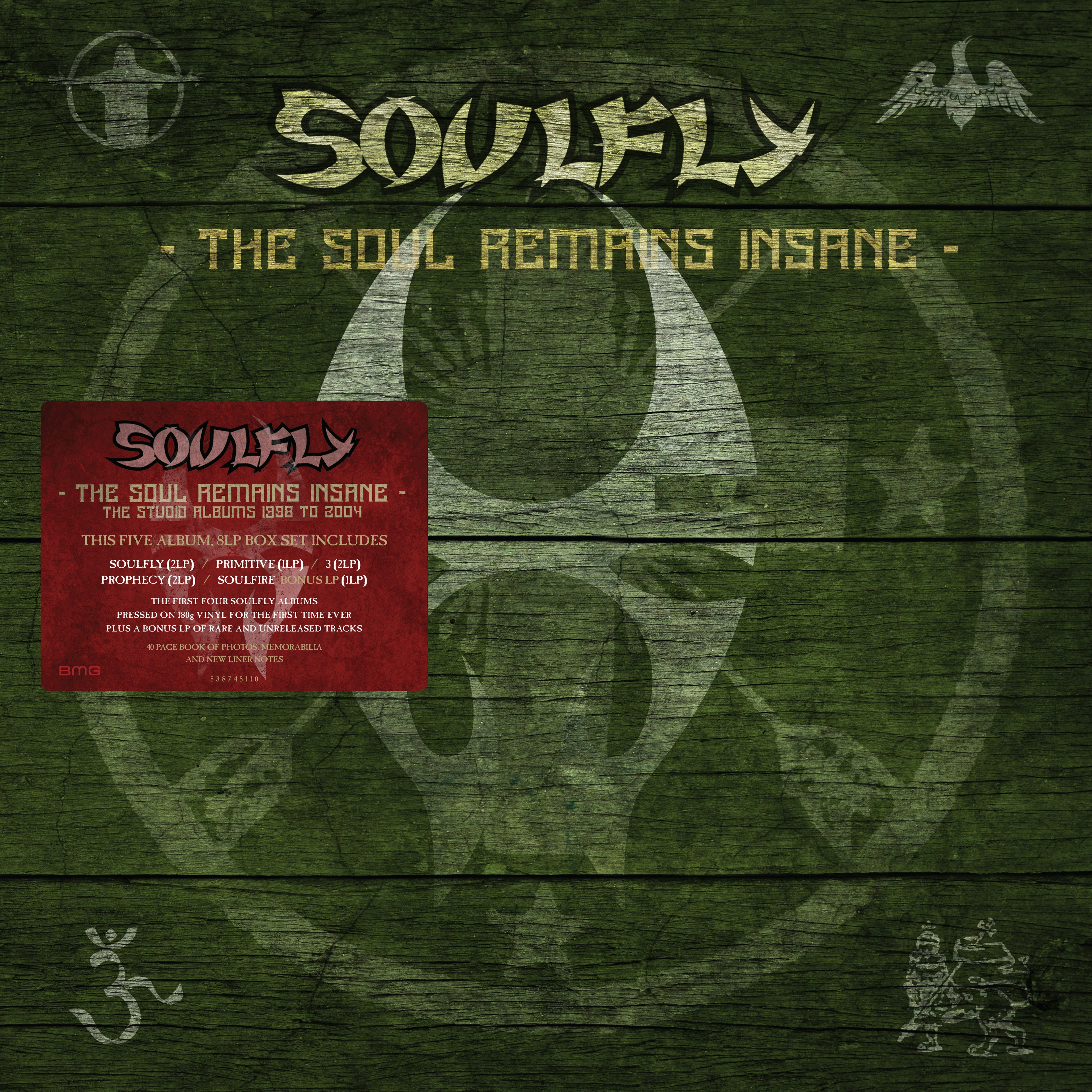Album artwork for The Soul Remains Insane: The Studio Albums 1998 to 2004 by Soulfly