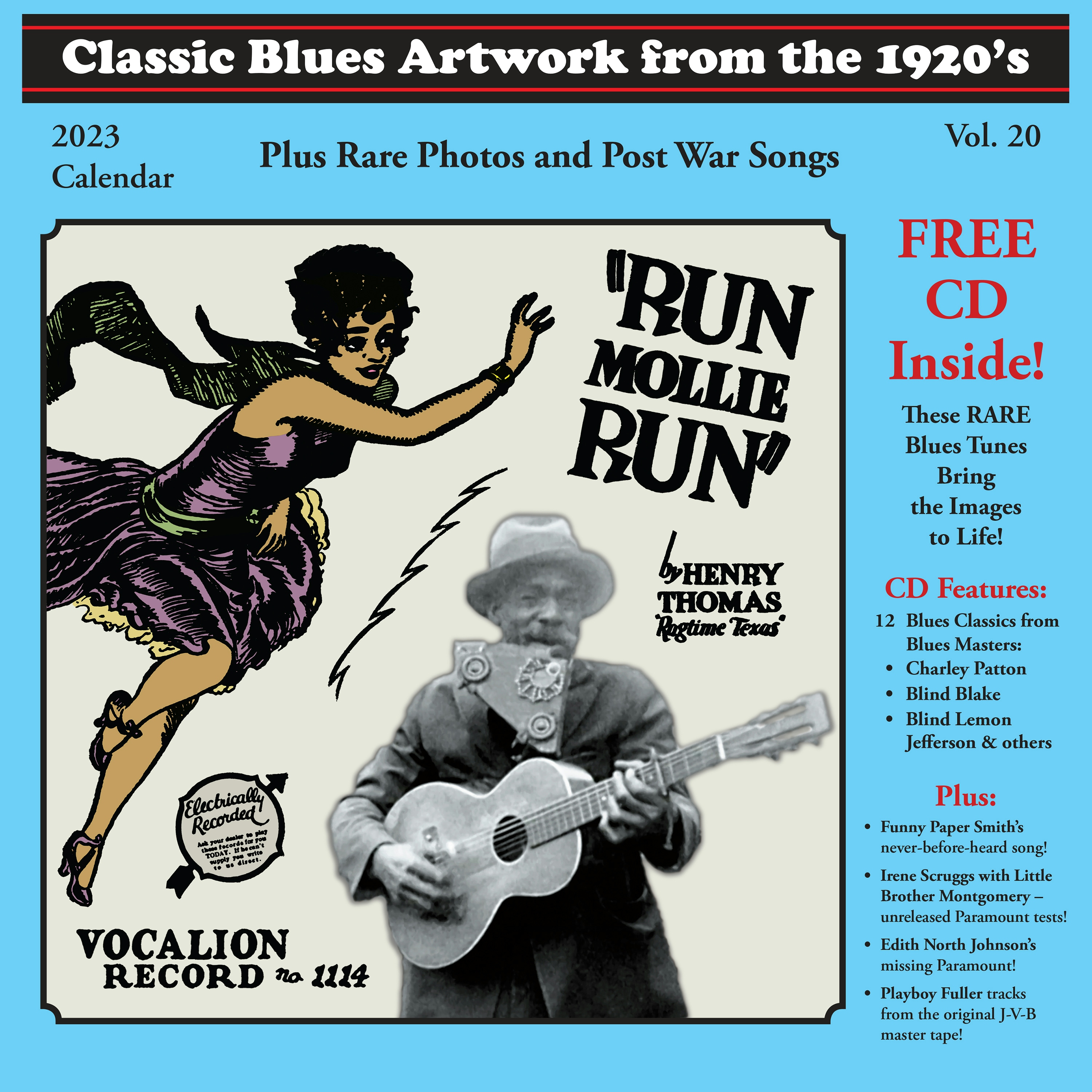 Album artwork for Classic Blues Artwork From The 1920's - 1950's Vol 20  by Classic Blues Artwork From the 1920's - 1950's Vol 20 - Calendar
