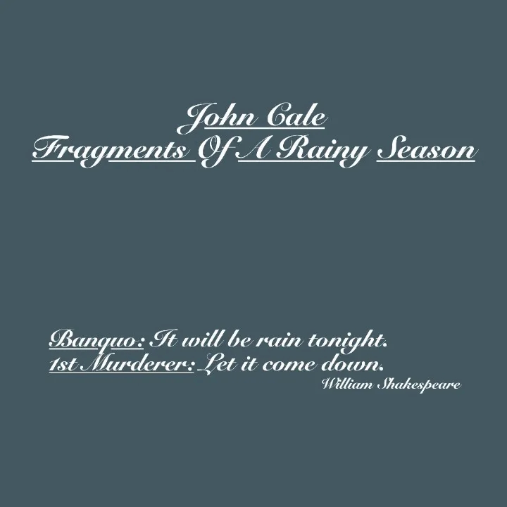 Album artwork for Fragments Of A Rainy Season by John Cale