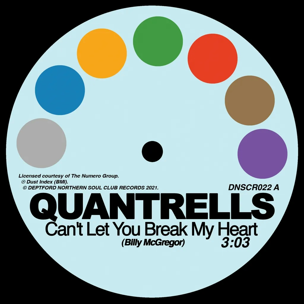 Album artwork for Can’t Let You Break My Heart / I’m Not Ready For Love by Quantrells / Promise