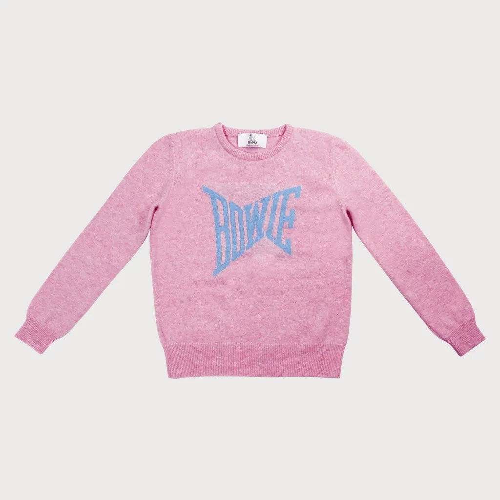 Album artwork for David Bowie: Pink Women's Jumper by Hades Knitwear