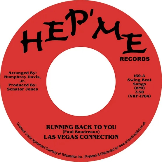 Album artwork for Running Back To You / Can't Nobody Love Me Like You Do by Las Vegas Connection