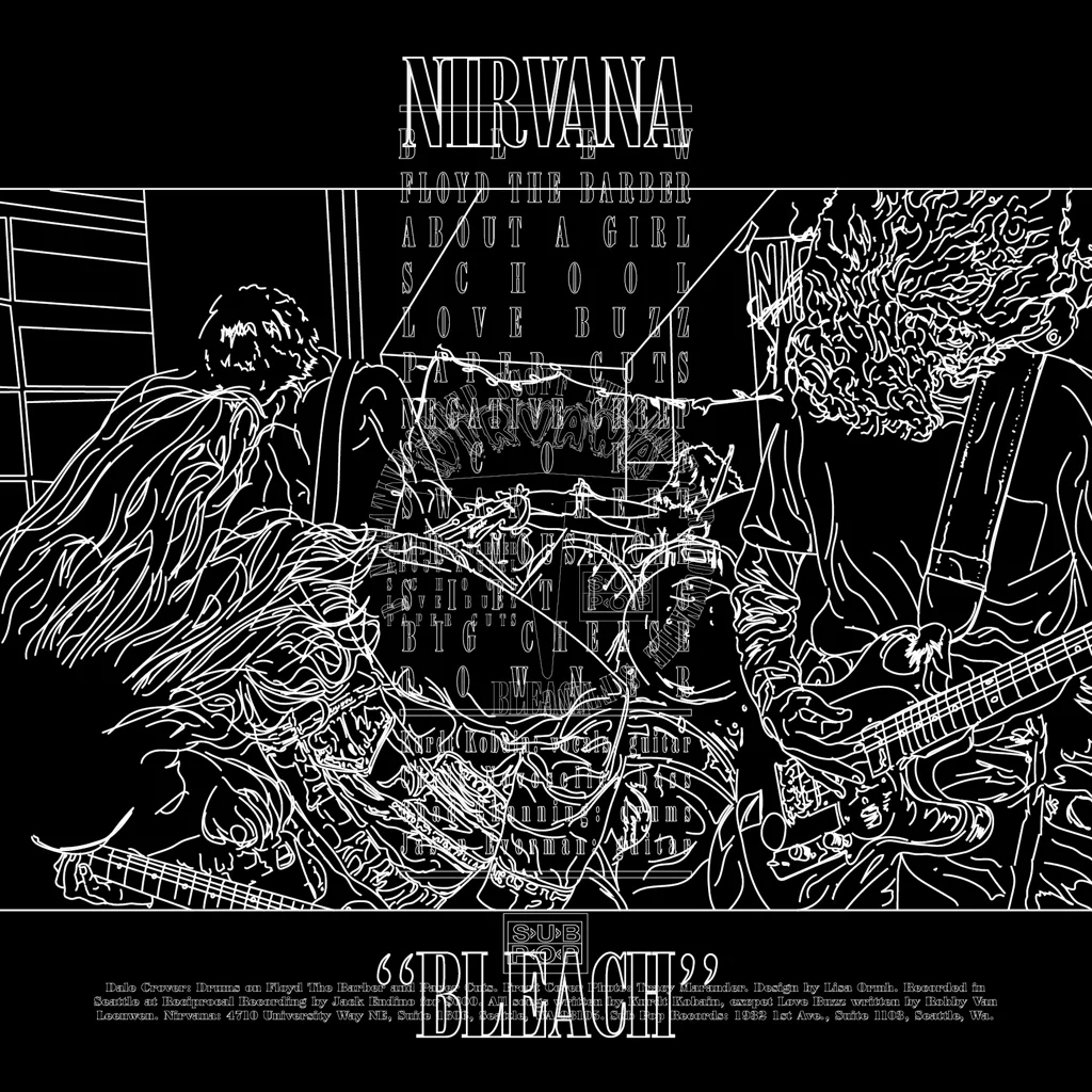 Album artwork for Nirvana - Bleach by Graham Dolphin