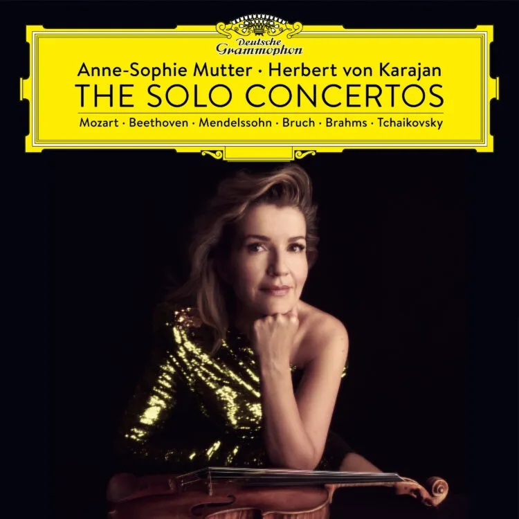Album artwork for The Solo Concertos by Anne-Sophie Mutter, Herbert von Karajan