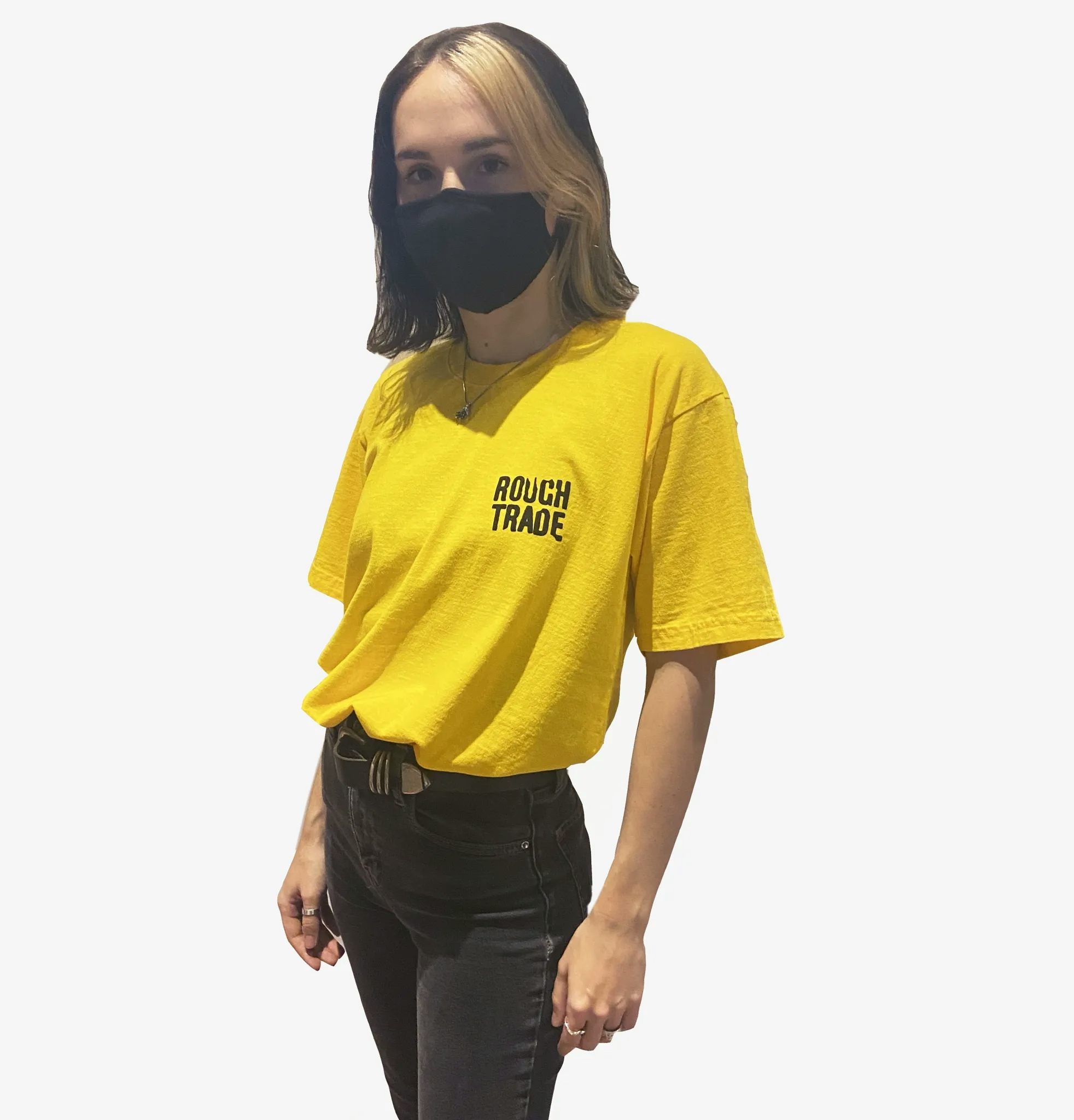 Album artwork for Everybody World x Rough Trade T-Shirt (Yellow) by Rough Trade
