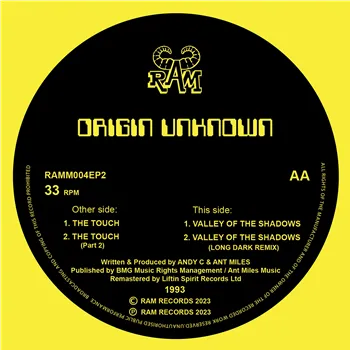 Album artwork for The Touch / Valley of the Shadows by Origin Unknown