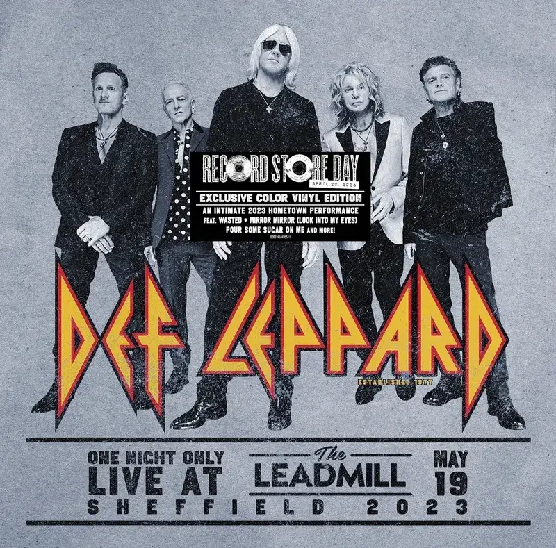 Album artwork for One Night Only: Live At The Leadmill 2023 - RSD 2024 by Def Leppard
