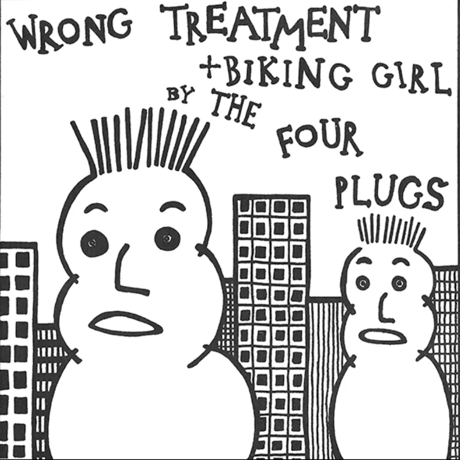 Album artwork for Wrong Treatment / Biking Girl by Four Plugs 