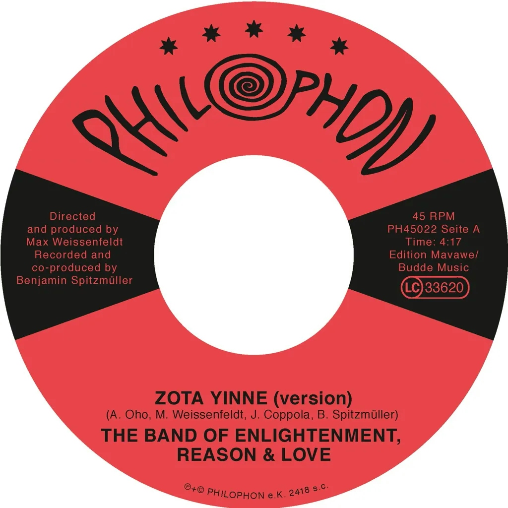 Album artwork for Zota Yinne (version) by The Band of Enlightenment Reason and Love