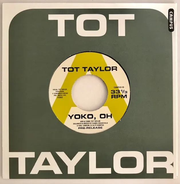 Album artwork for Yoko, Oh by Tot Taylor