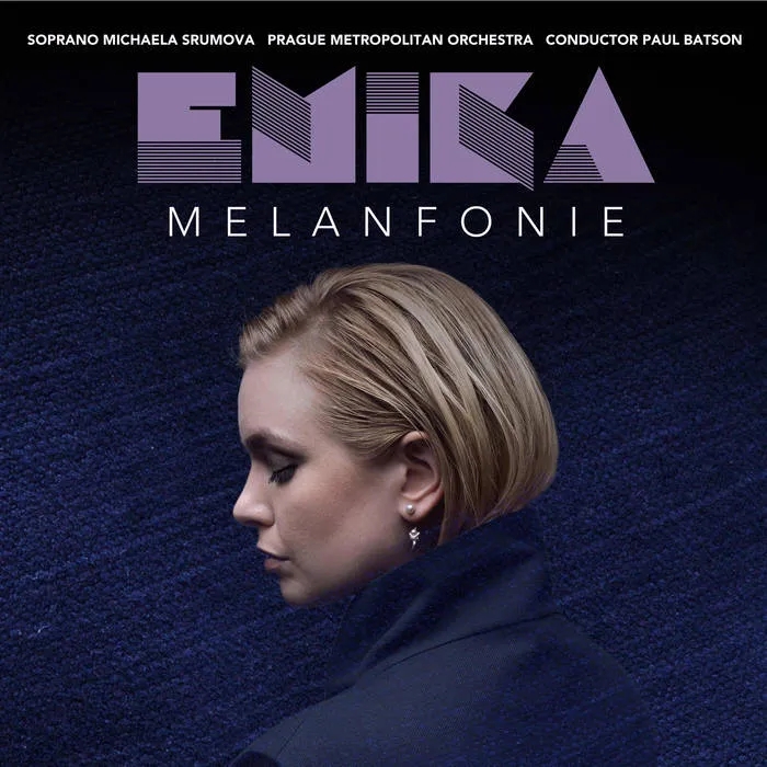 Album artwork for Melanfonie by Emika featuring Michaela Srumova and the Prague Metropolitan Orchestra