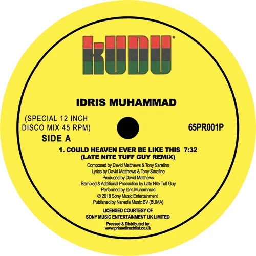 Album artwork for Could Heaven Ever Be Like This (Late Nite Tuff Guy Remix) by Idris Muhammad